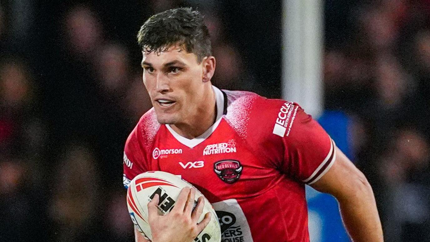 Sam Stone playing for Salford last season