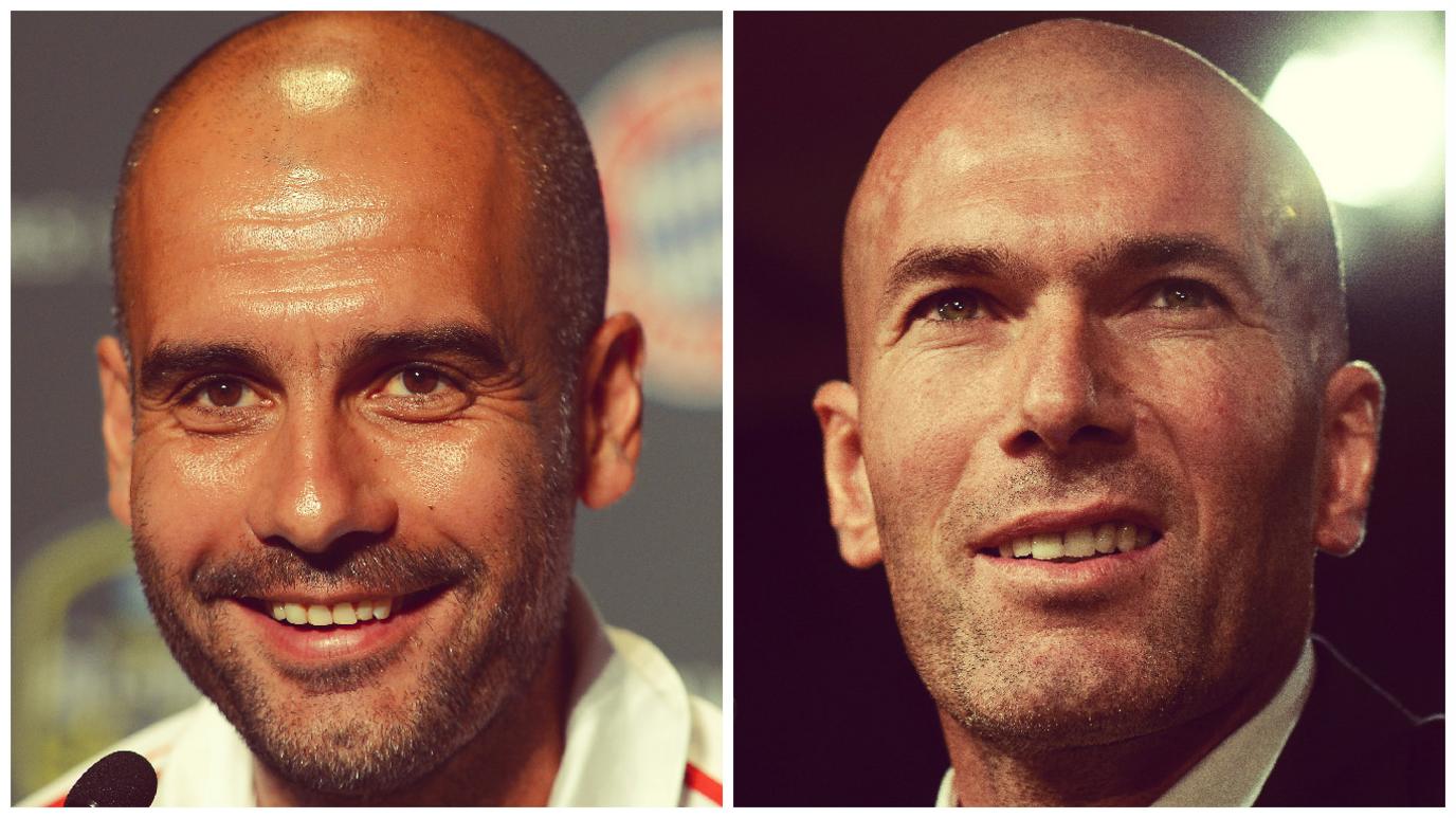 Pep Guardiola and Zinedine Zidane