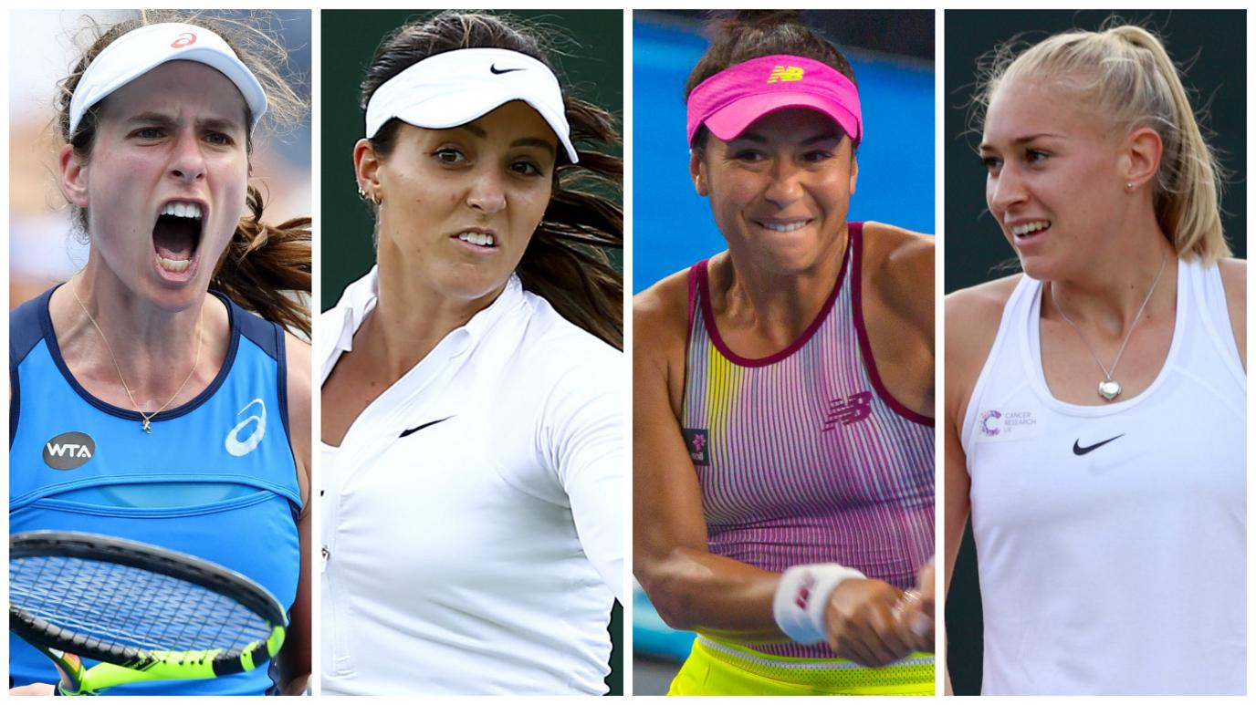 Johanna Konta, Heather Watson, Laura Robson, Jocelyn Rae