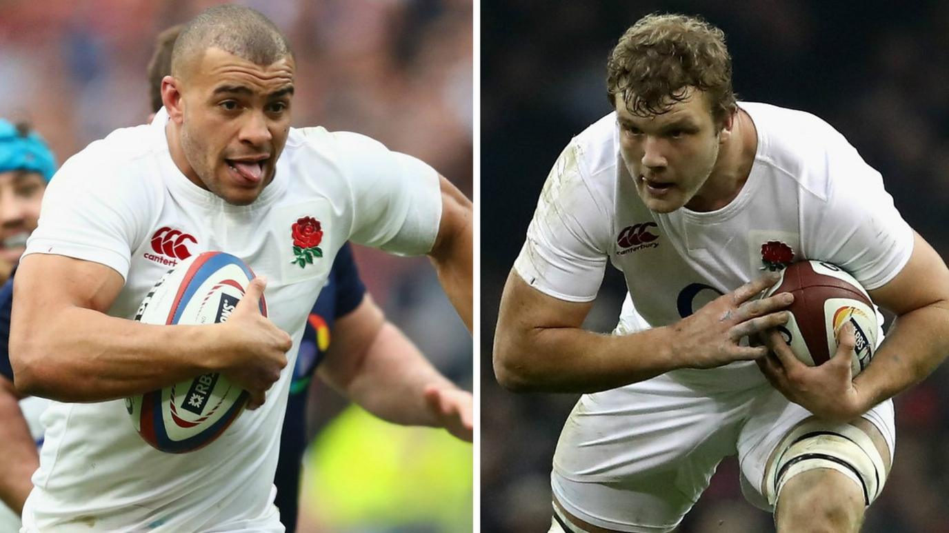 Joe Launchbury and Jonathan Joseph