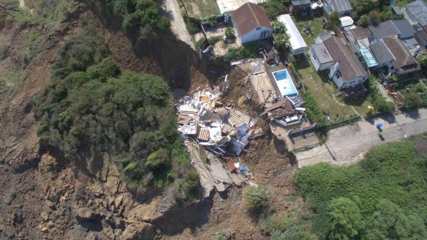 Collapsed house in Eastchurch