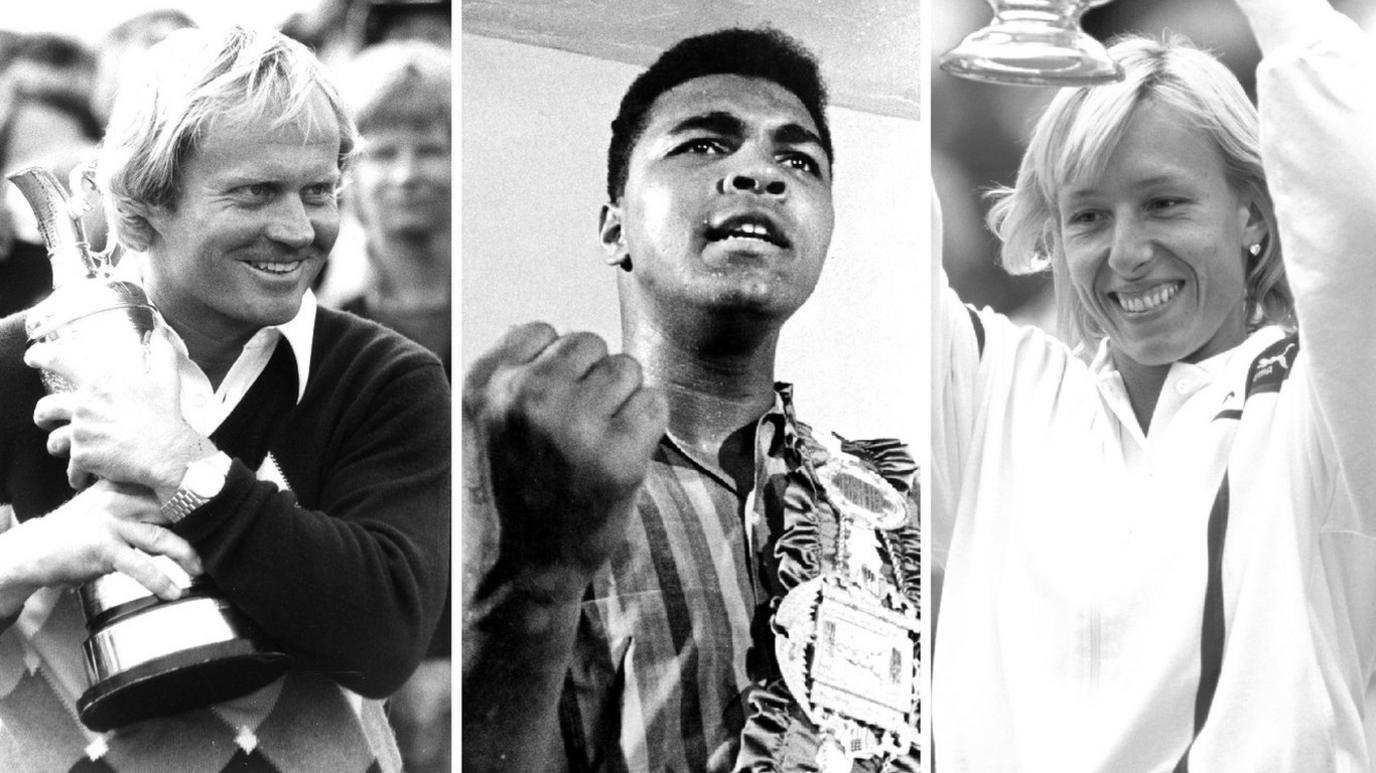 Previous BBC Overseas Sports Personality of the Year winners Jack Nicklaus, Muhammad Ali and Martina Navratilova