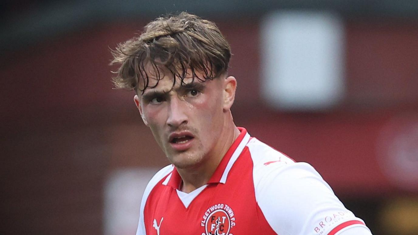 Lewis McCann in action for Fleetwood Town