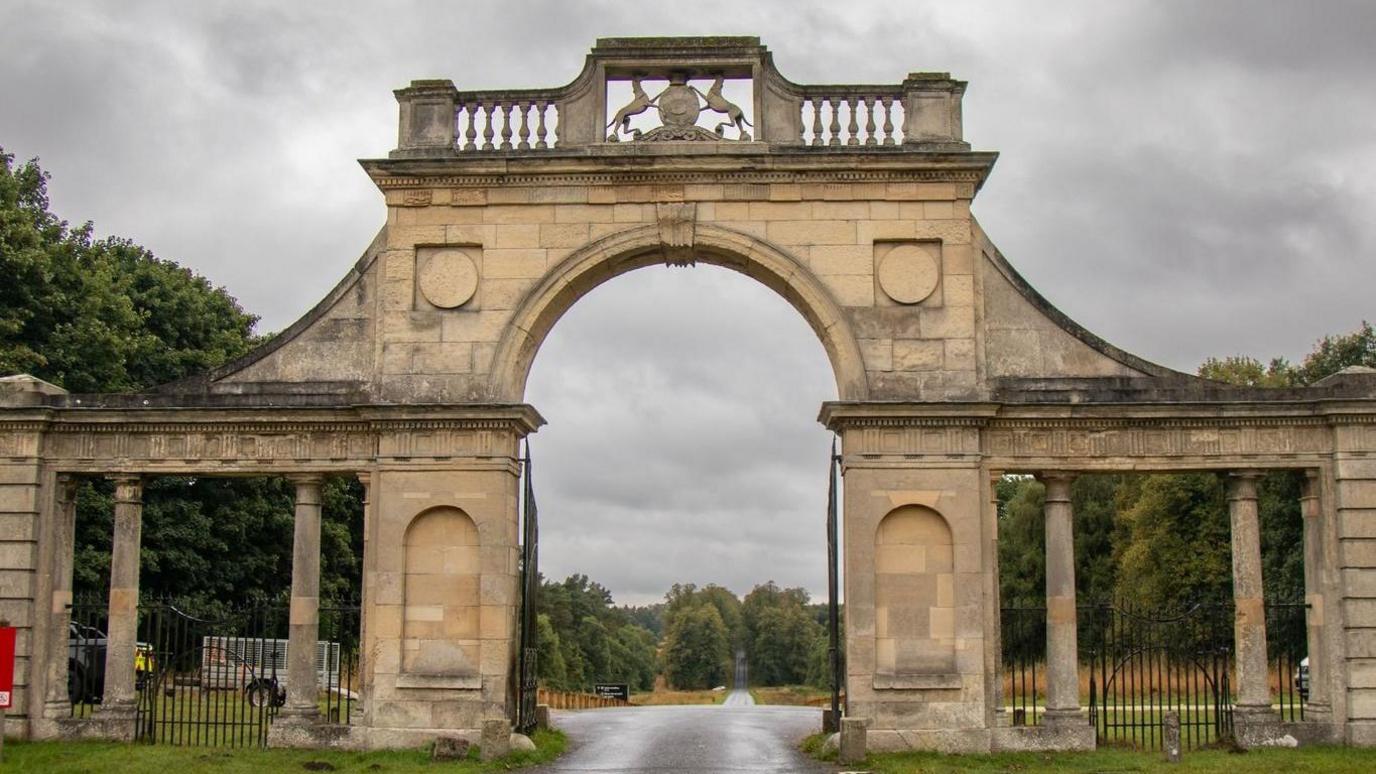 Apleyhead Lodge - a Grade I listed ornamental structure which forms one entrance to the Clumber Park estate