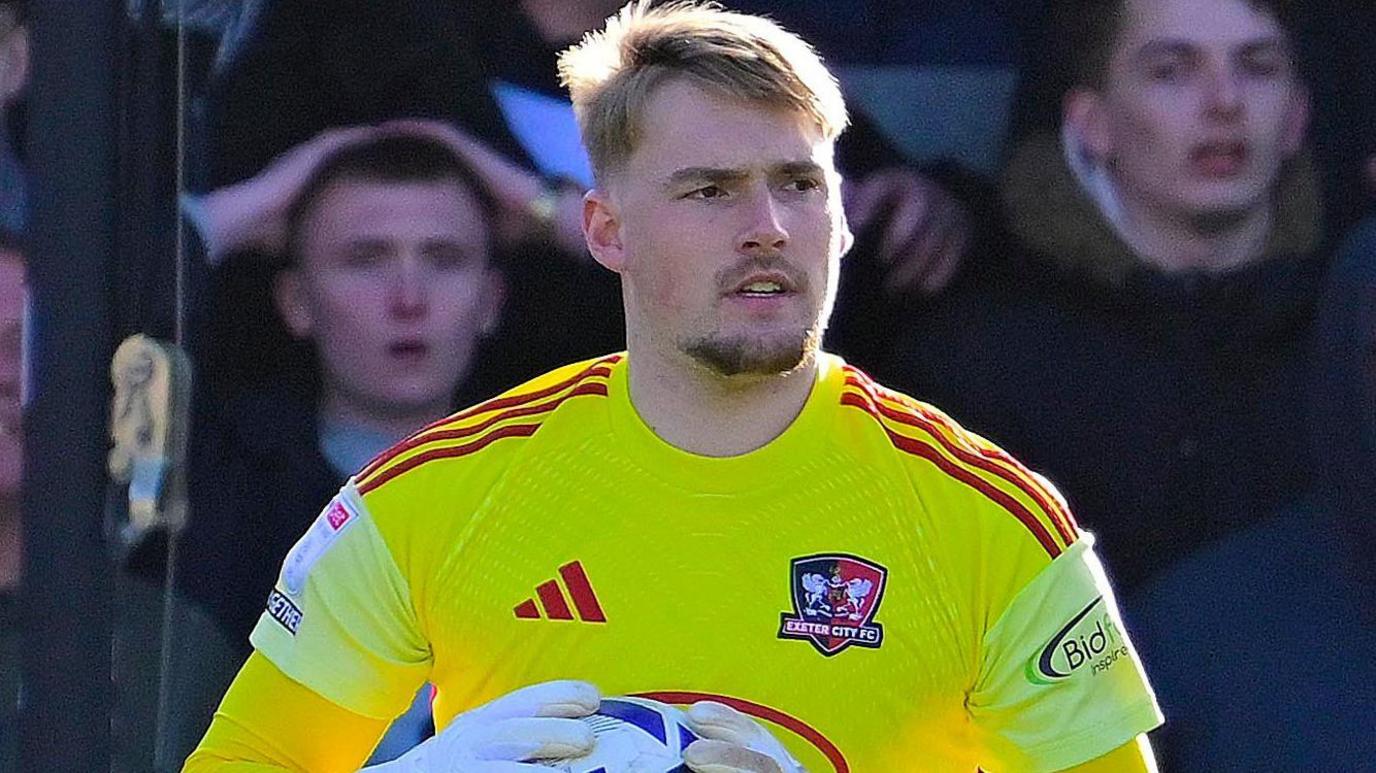 Jack Bycroft holding the ball