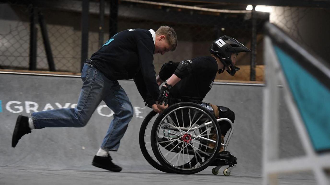 Tomas Woods training at Graystone Action Sports in Salford