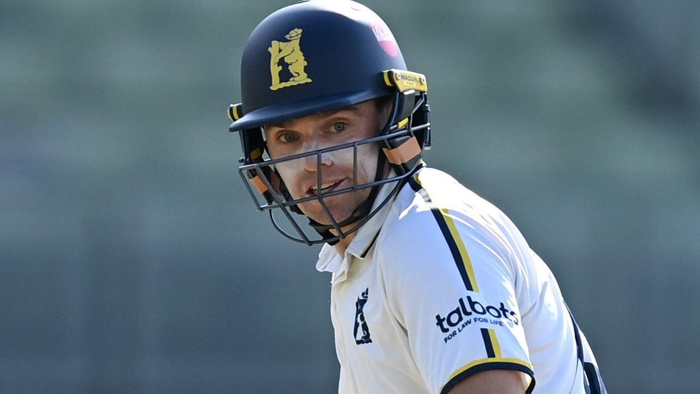 Tom Latham batting