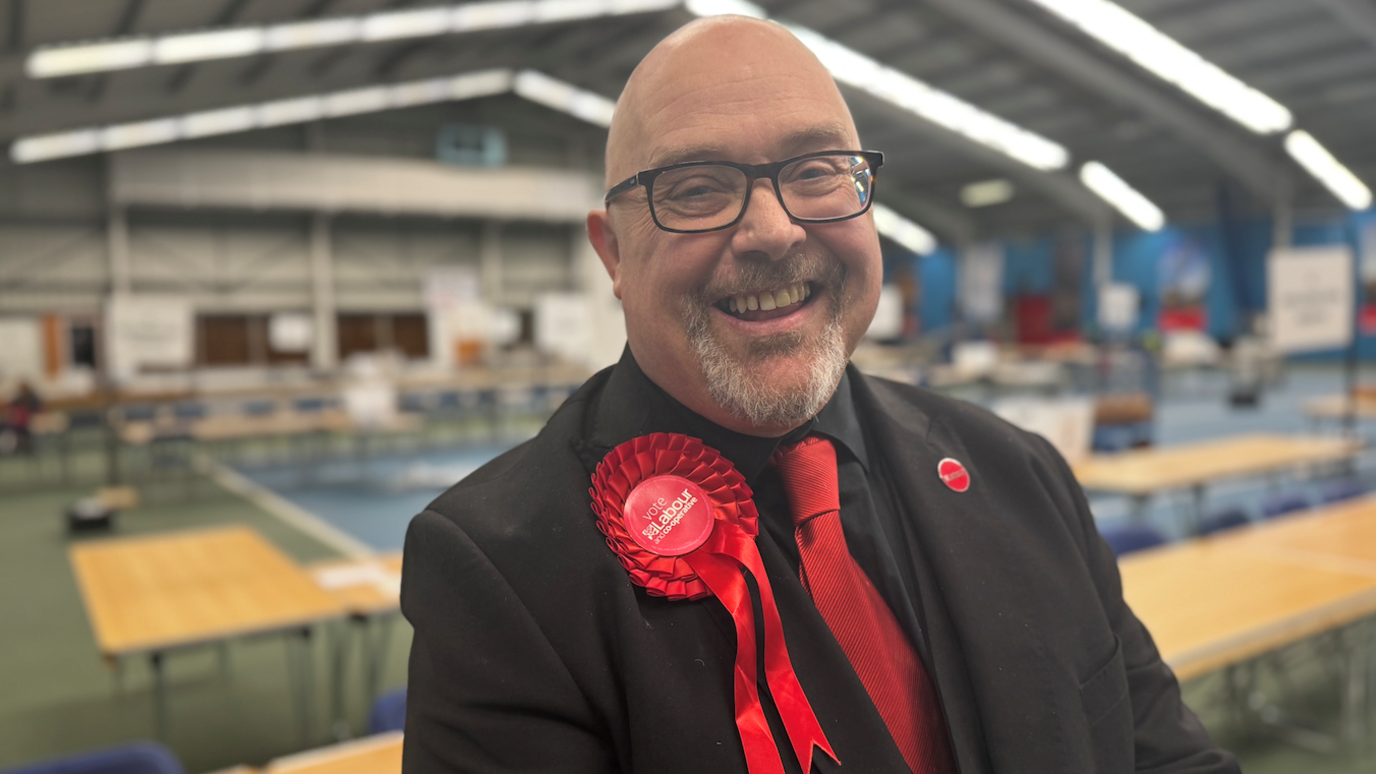 Graeme Miller, Sunderland Labour leader, at the count