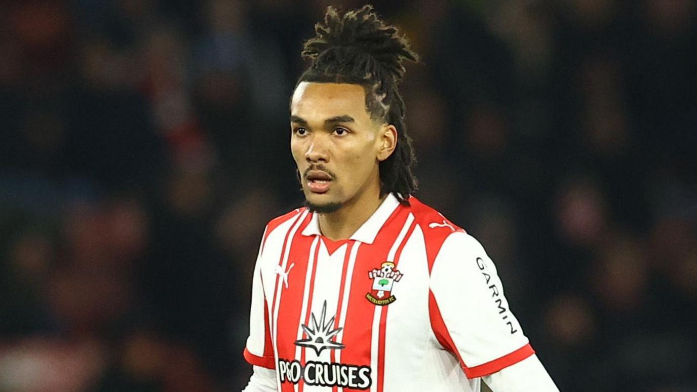 Damian Downs in action for Southampton