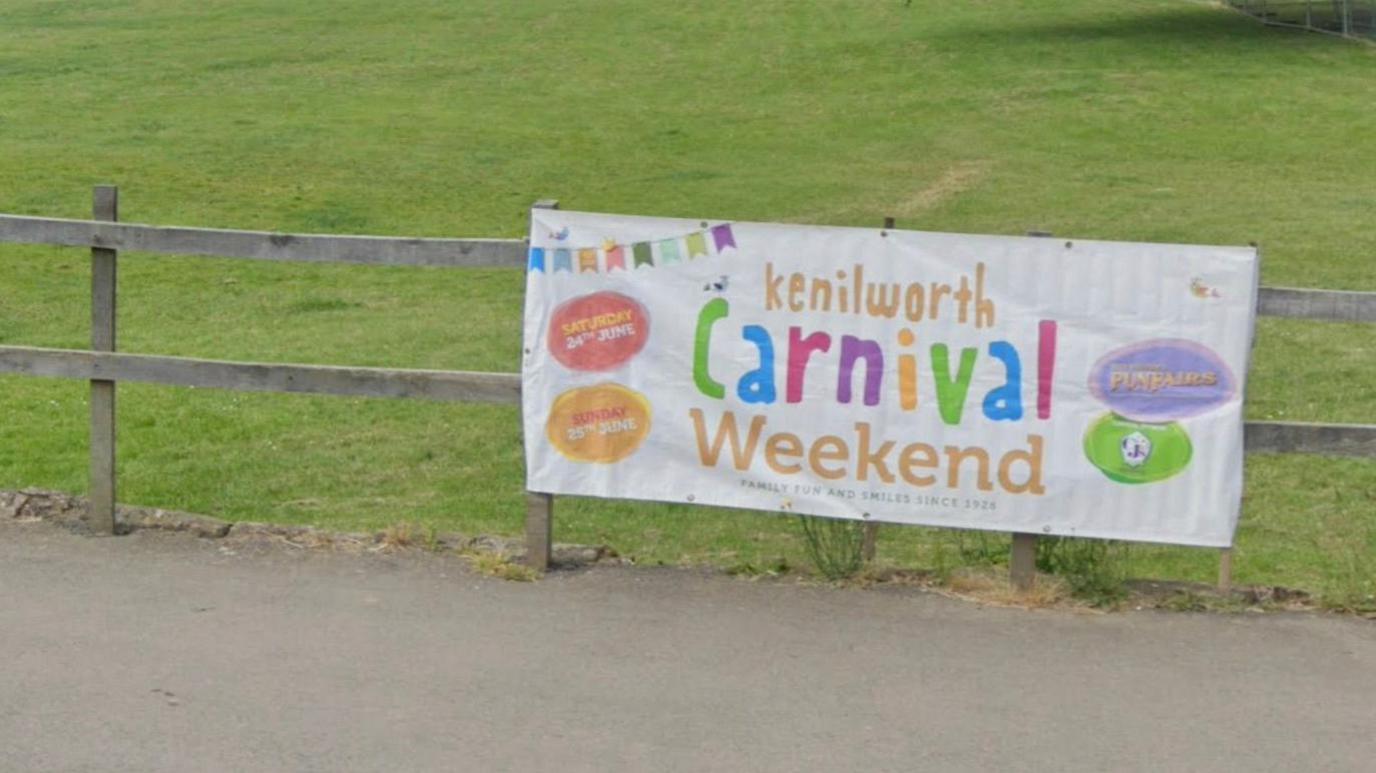 Carnival poster at Abbey Fields, Kenilworth