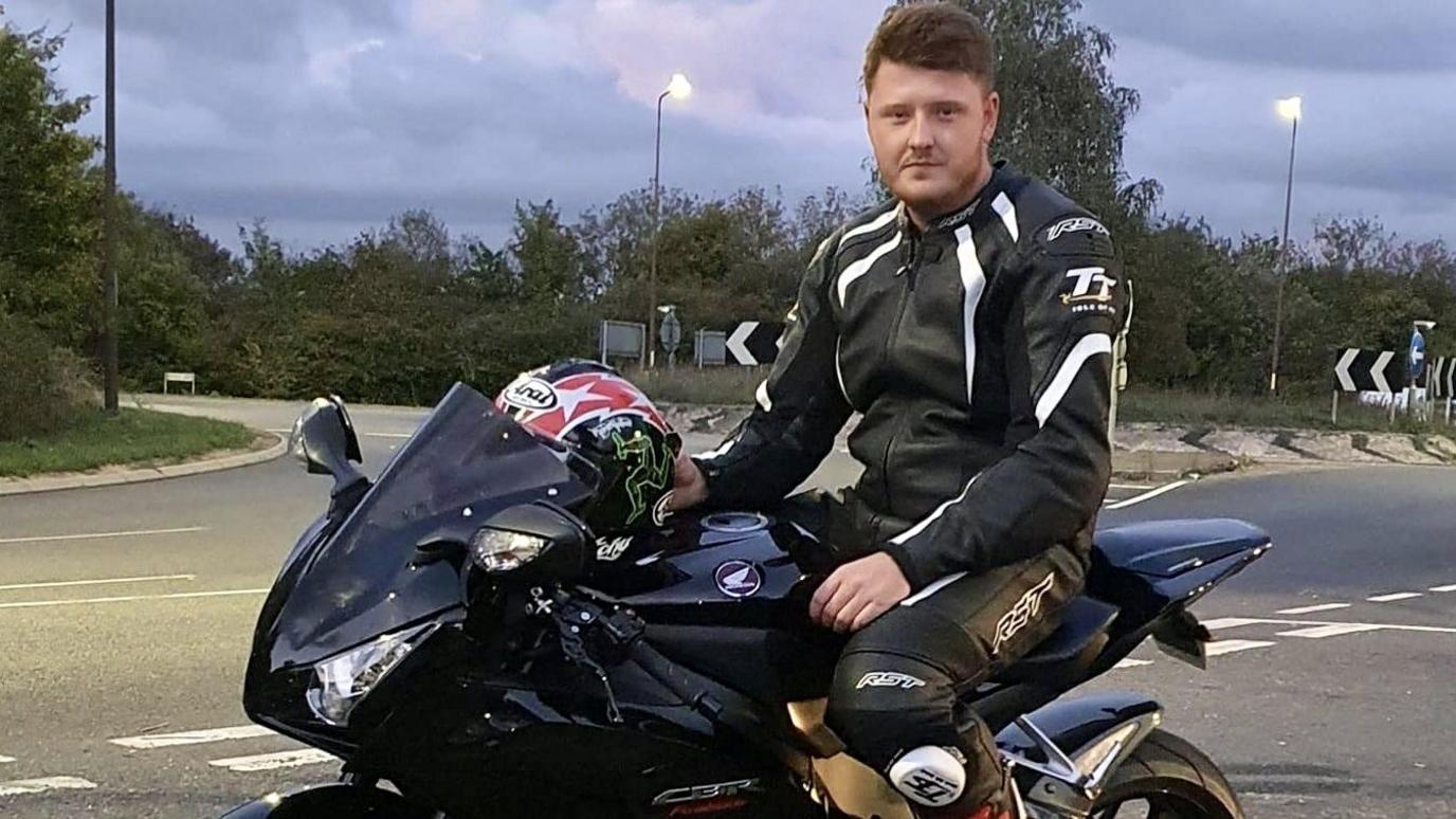 Ryan Rudden on motorcycle