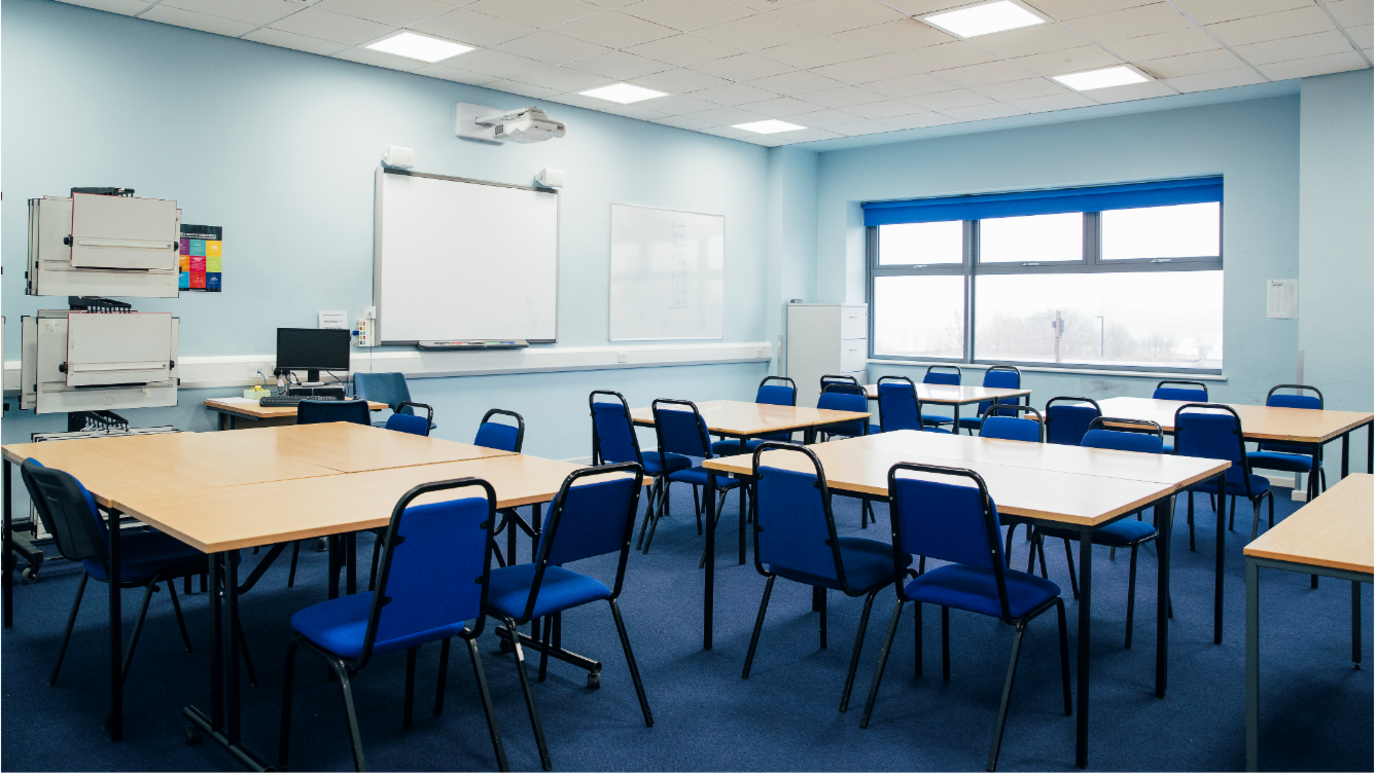 An empty classroom