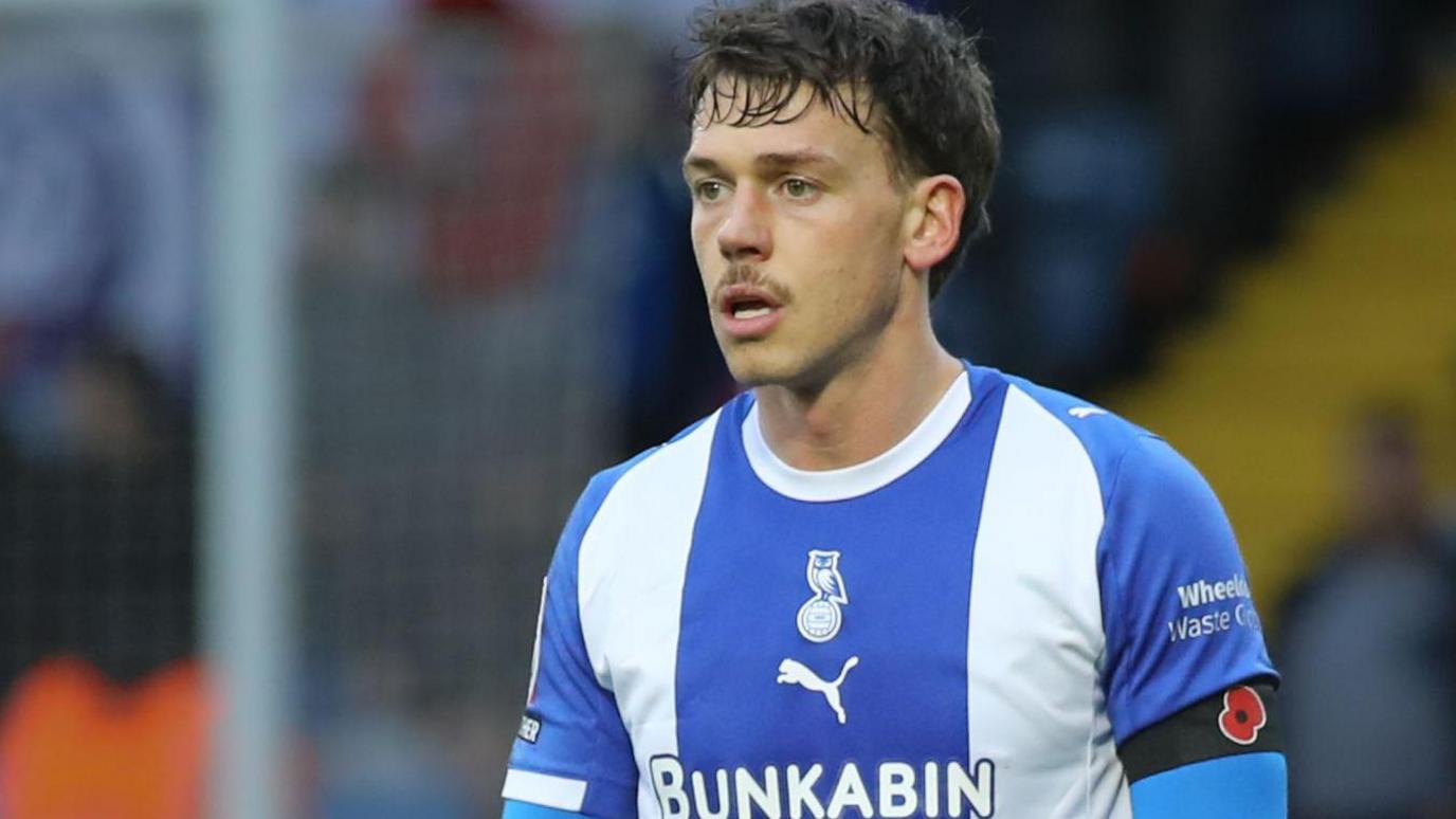 Luke Hannant in action for Oldham Athletic