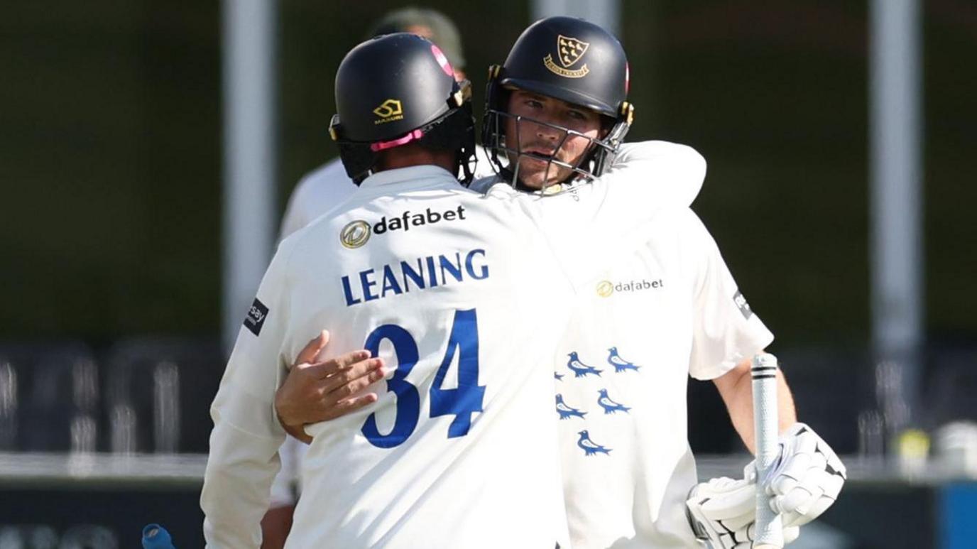 Sussex players celebrate victory
