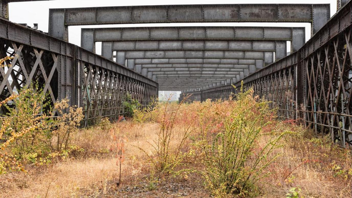 The untouched section of Castlefield Viaduct