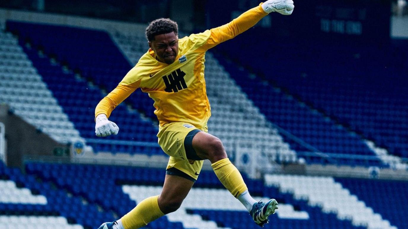 Blues under-18's keeper Tyrese Warmington