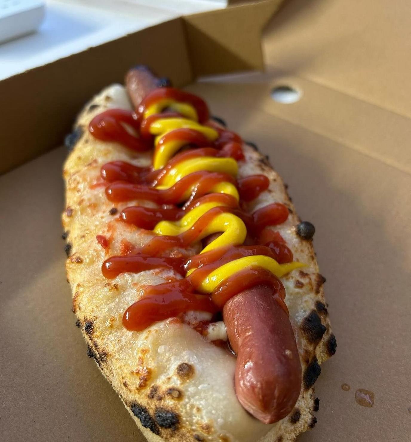 Working Man's Kitchen's trademark PizzaDog