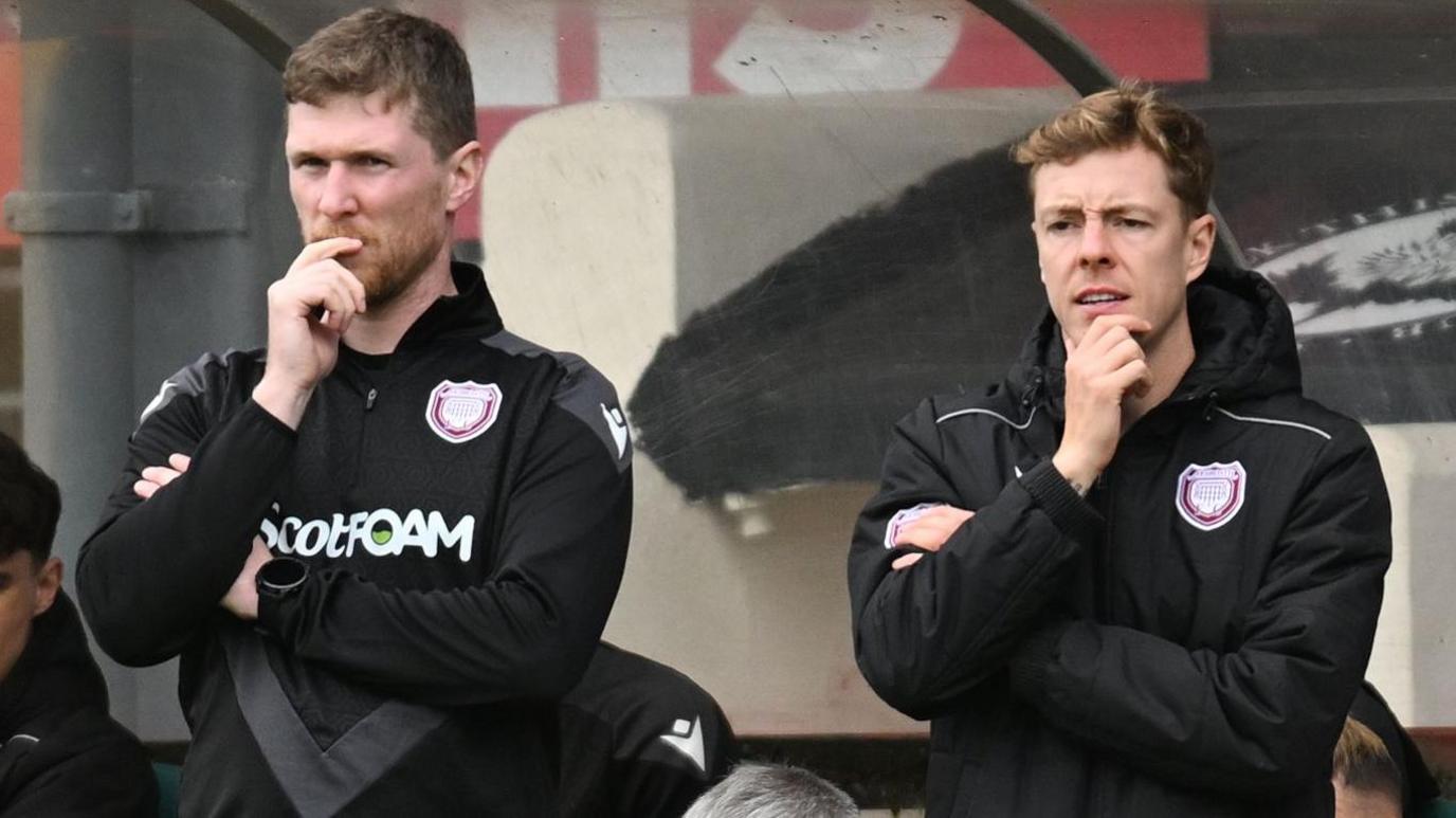 Arbroath co-managers Colin Hamilton and David Gold