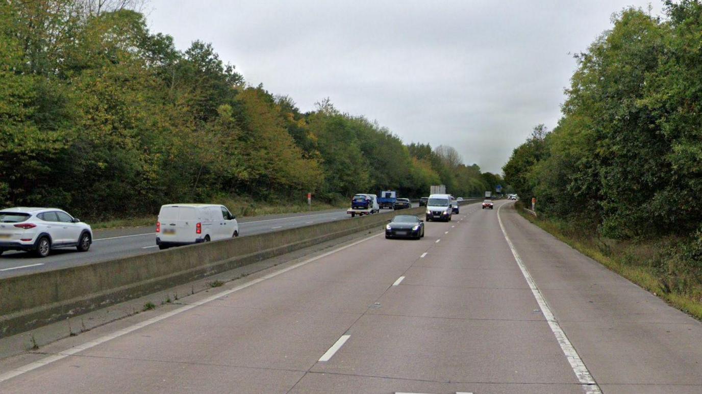 The M54 near junction three