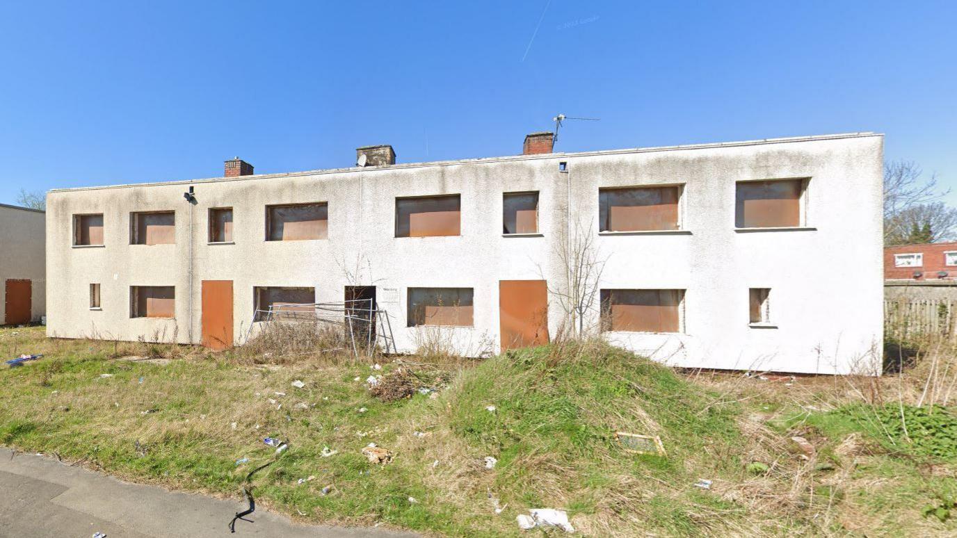 Boarded-up properties in Little London, Rotherham