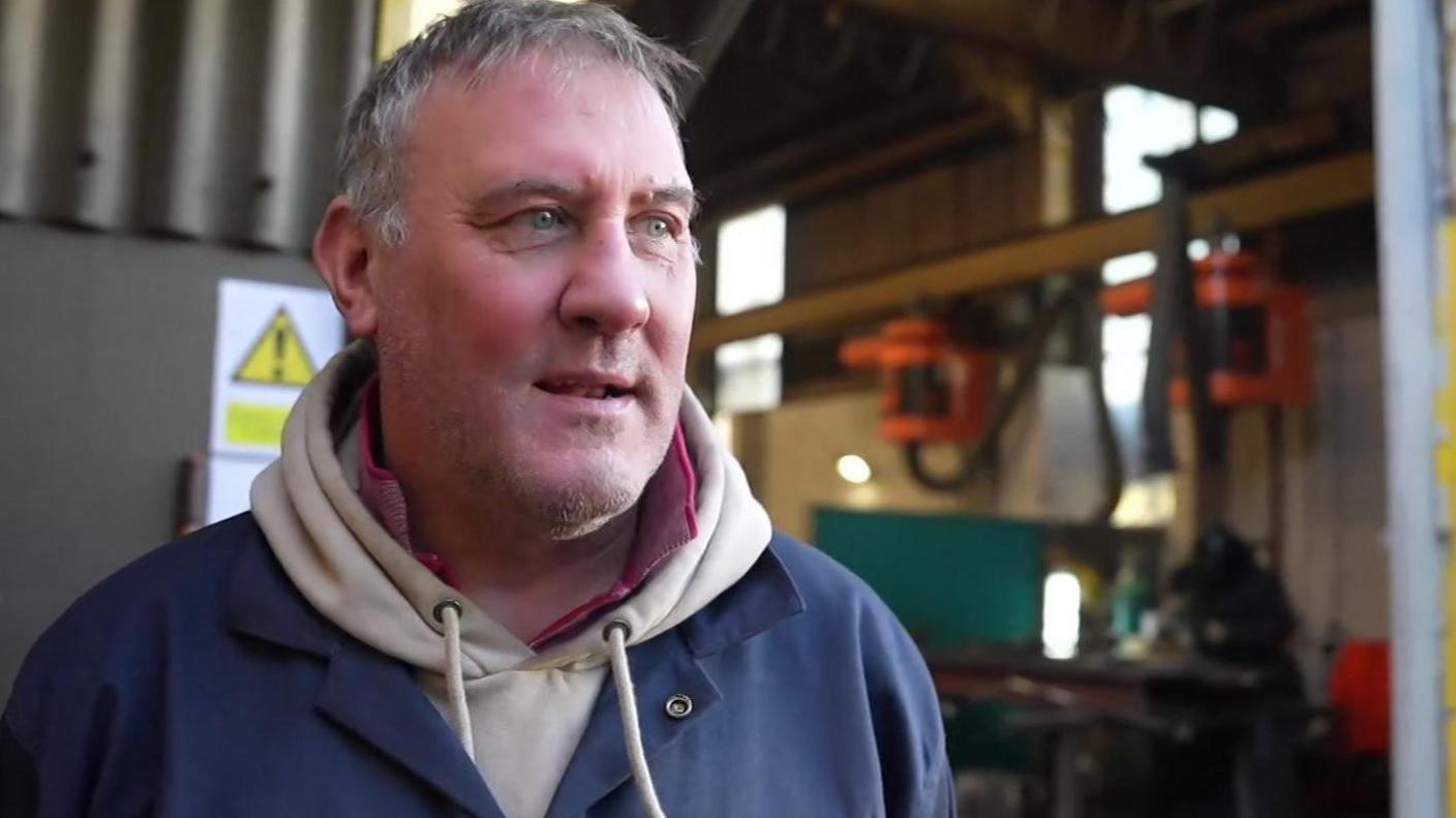 Darren Sharpe is a steel fabricator for a Basildon firm
