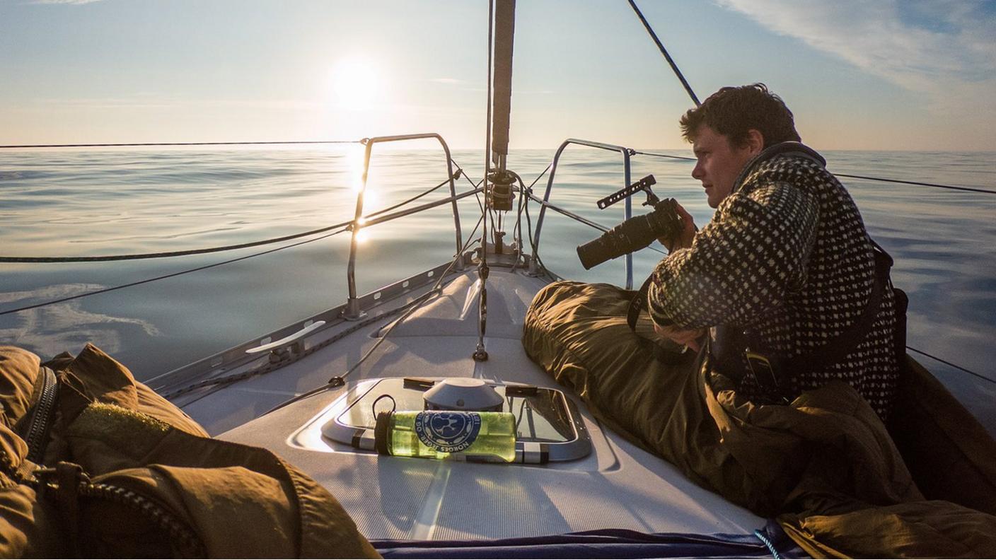 Nature and Youth member August Toven Gautun on a Nature and Youth expedition to Bear Island, Norway in 2018