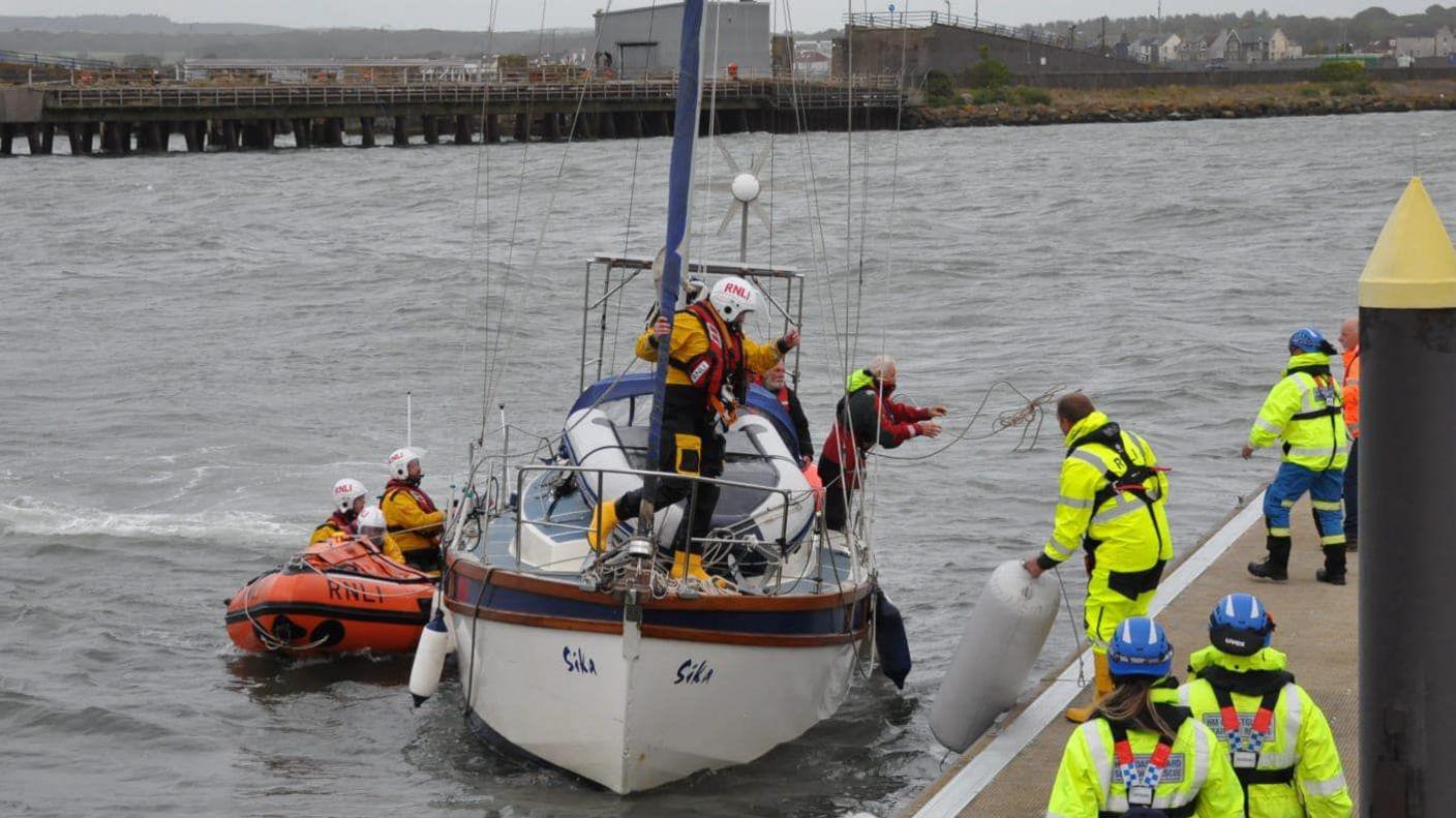 Boat at Stranraer marina