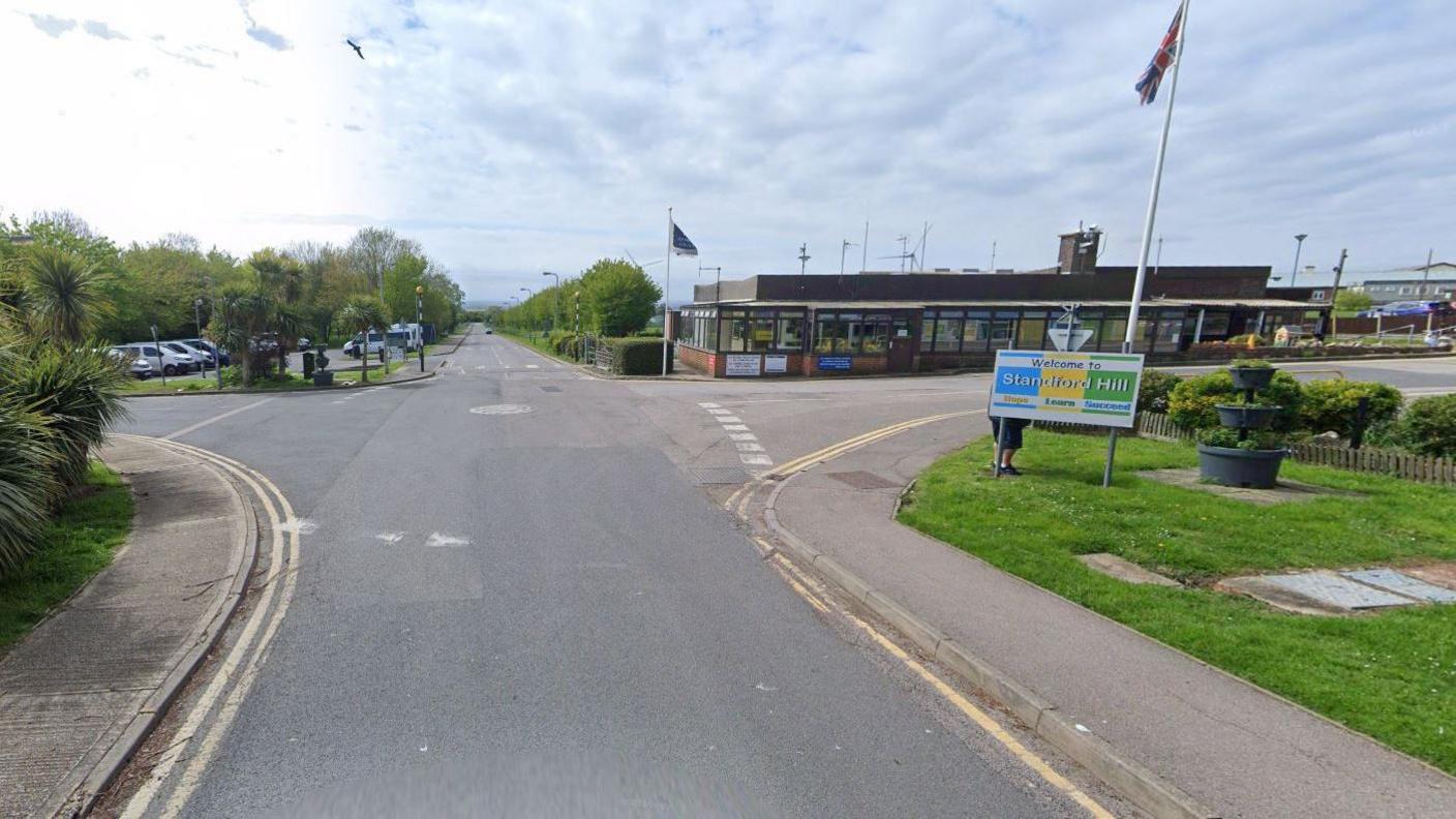 The entrance to the complex of HP Emley