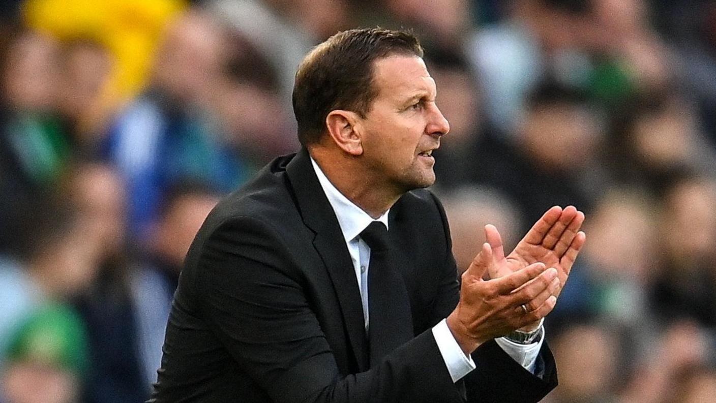 Ian Baraclough watches Northern Ireland