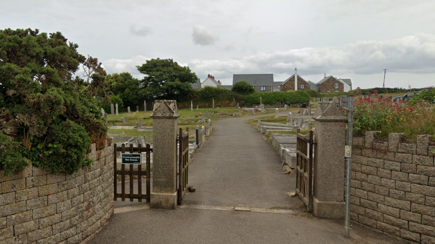 Gates opening into St Agnes Cemetery