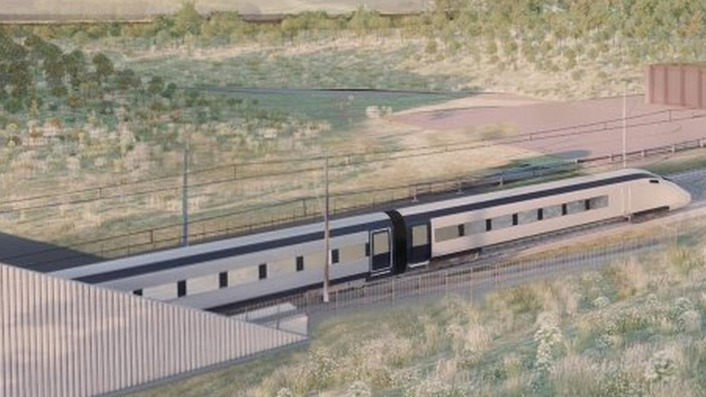 Artist impression of the Chiltern Tunnel North Portal ancillary building