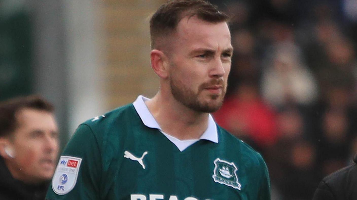 Joe Ralls limps off during Plymouth's 1-0 win over Luton own on 24 January