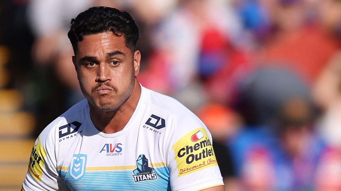 Keenan Palasia in action for the Gold Coast Titans this season