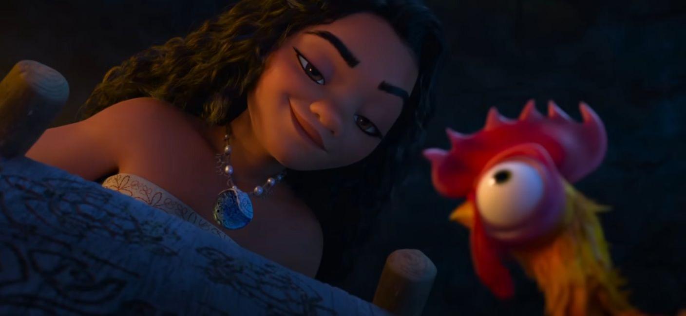 Moana and Hei Hei