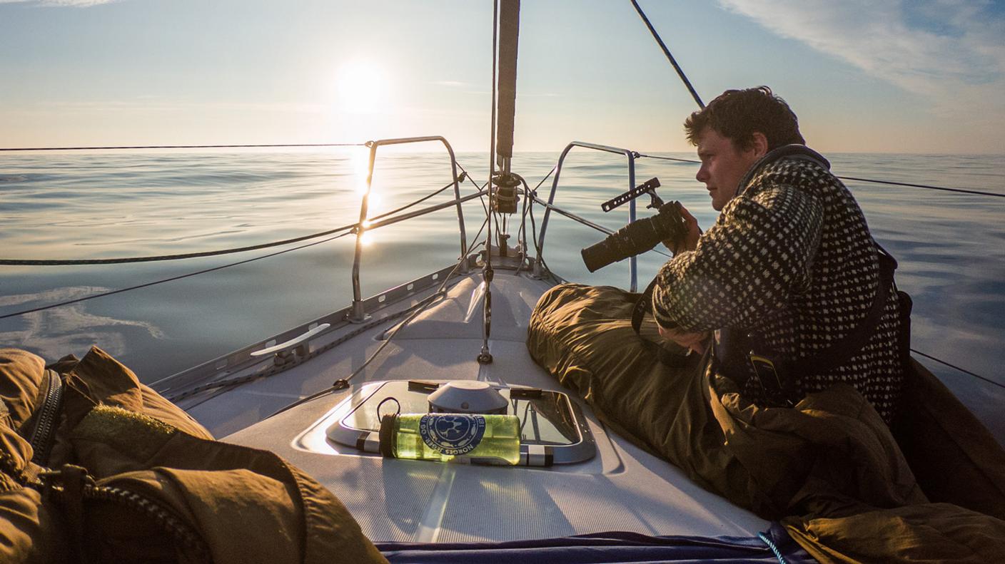 Nature and Youth member August Toven Gautun on a Nature and Youth expedition to Bear Island, Norway in 2018