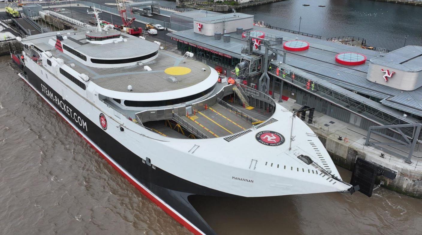 The Manannan at the new terminal