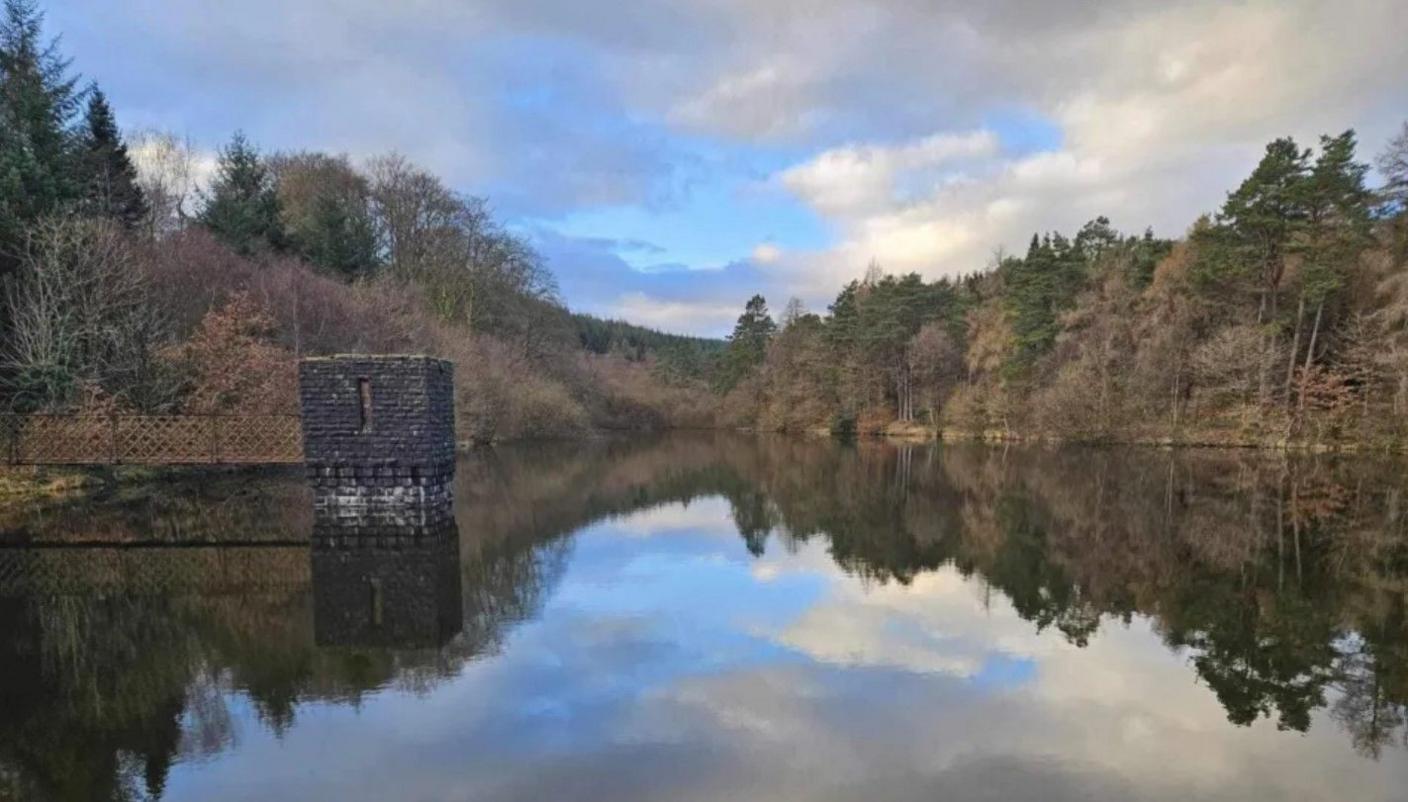 Before the reservoir was drained