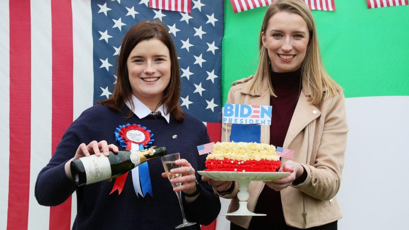 Councillor Andrea McKevitt (left) and her sister Ciara, at their home on the Cooley Peninsula in County Louth