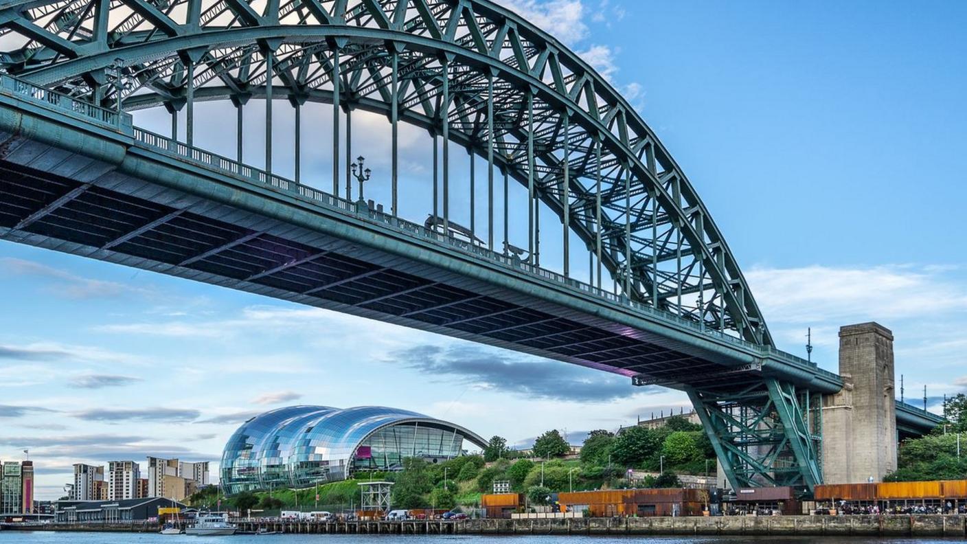 Tyne Bridge and Gateshead Quayside