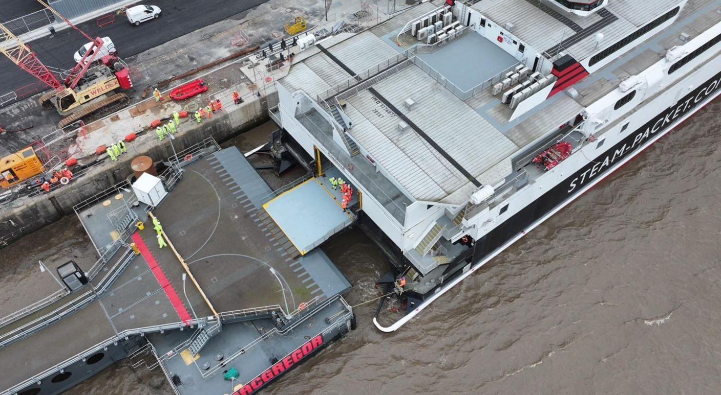 The Manannan at the new terminal