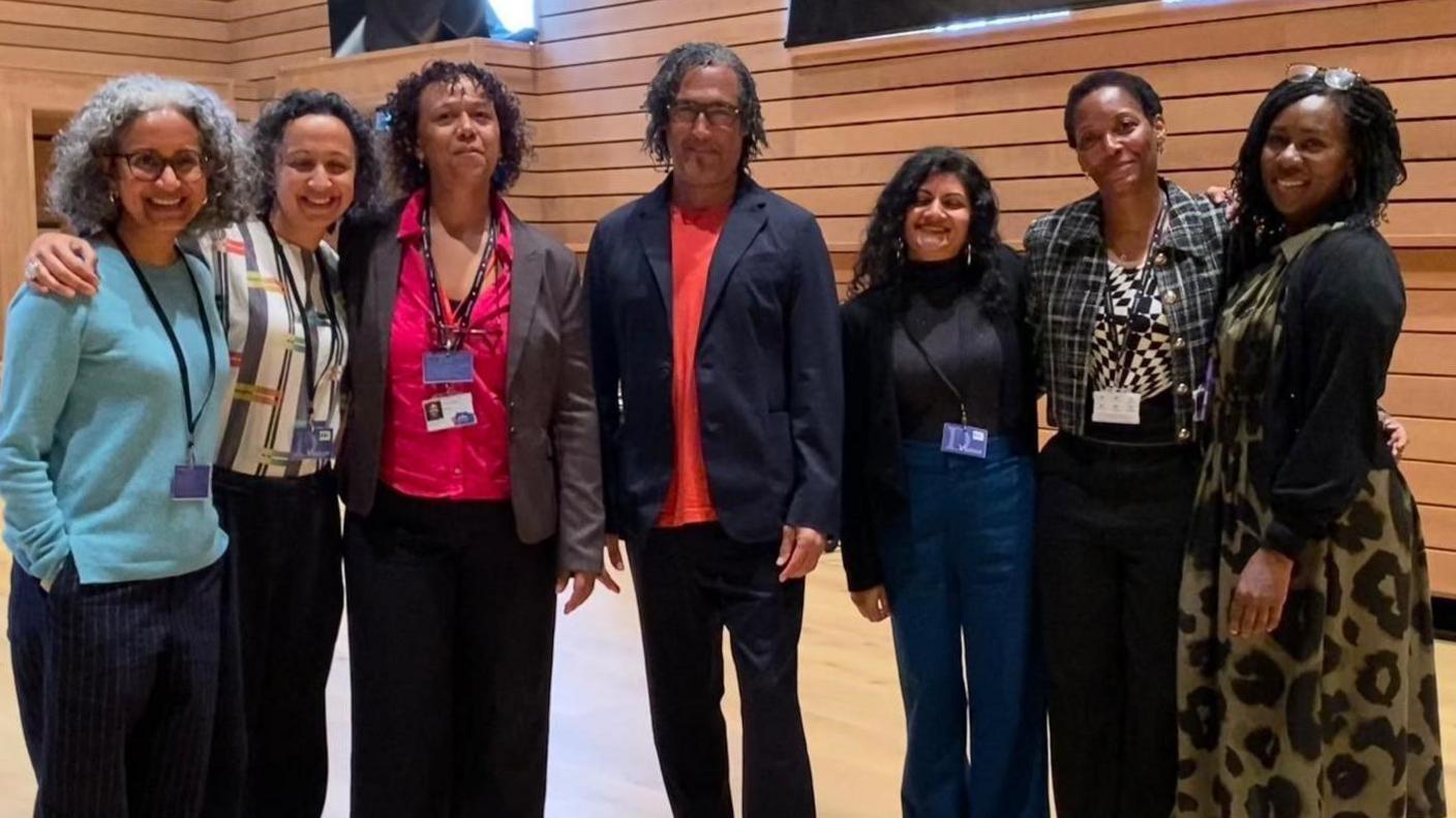 Historian David Olusoga with the Brighton and Hove team that's delivering the anti racist strategy
