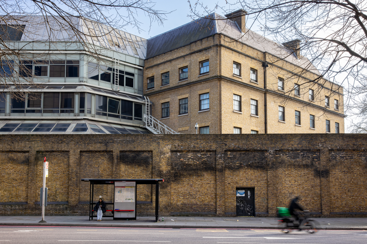 A building of the Royal Mint Court office complex, the possible future site of a new Chinese Embassy in London.