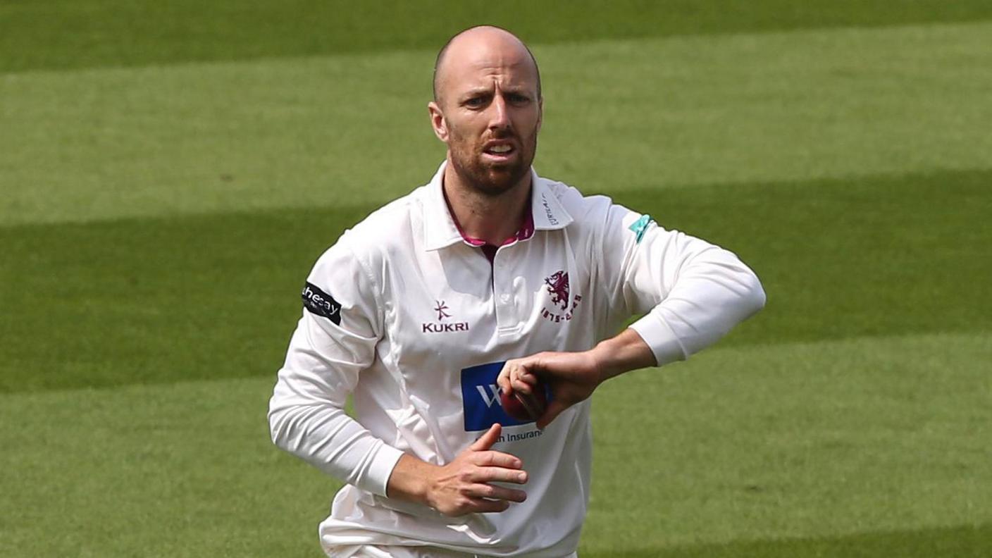 Jack Leach in his run-up