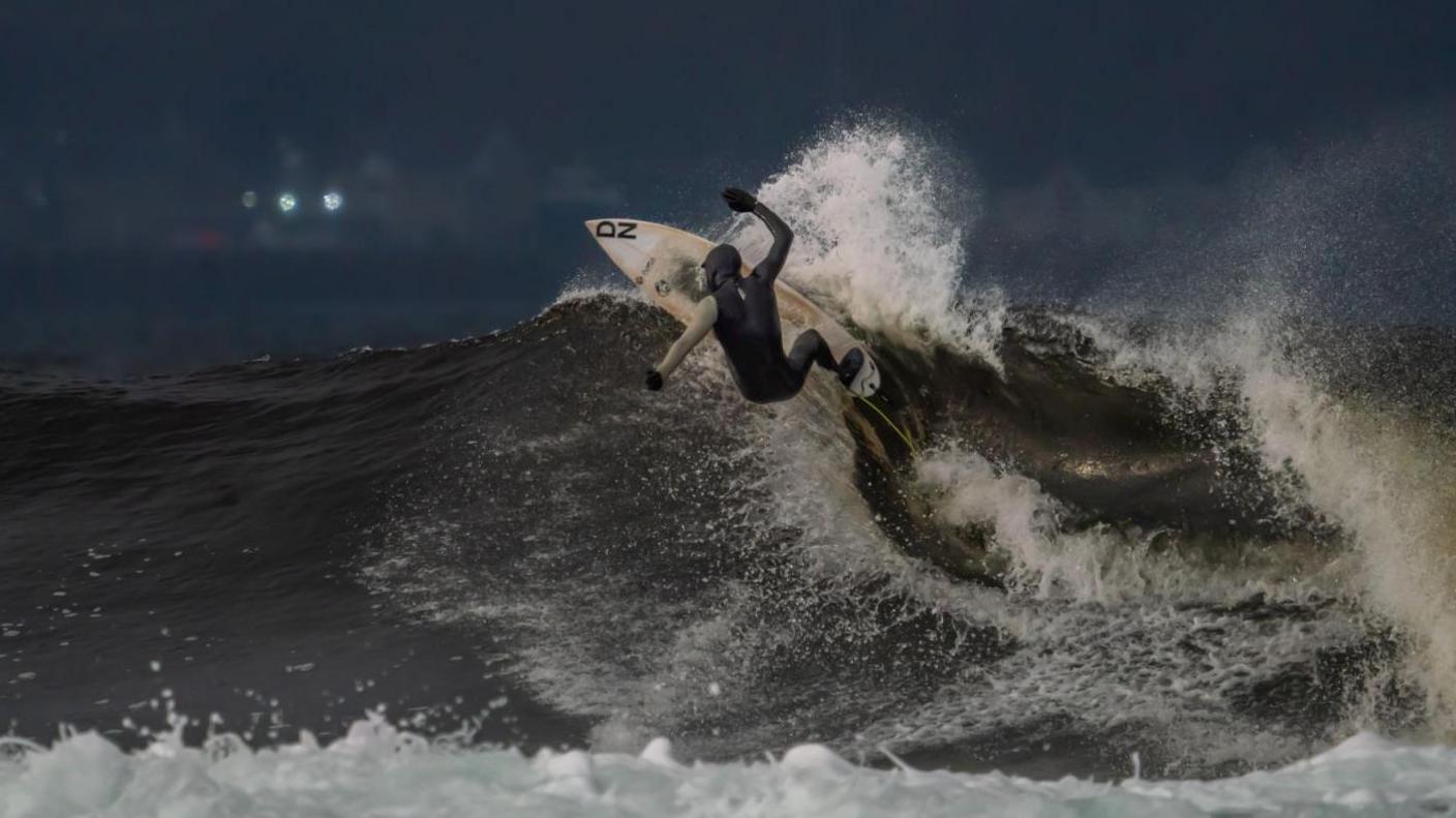 Surfing at Thurso