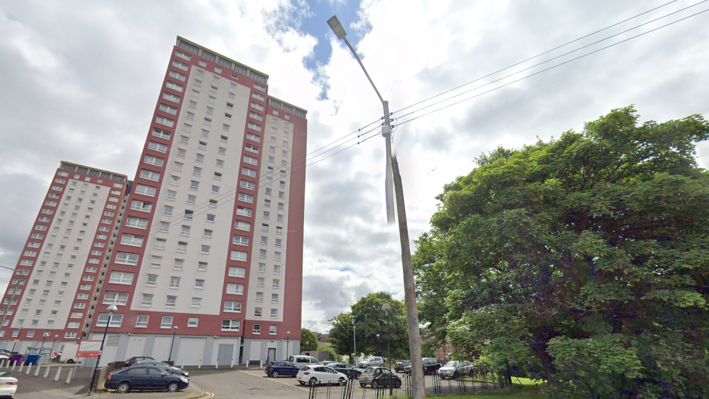 A general view of the high rise flats in Charles St, Glasgow.