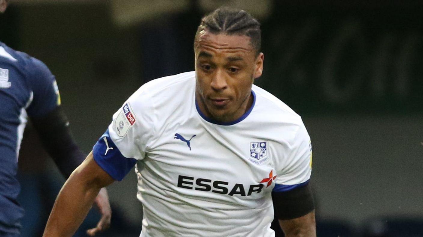 Neil Danns in action for Tranmere