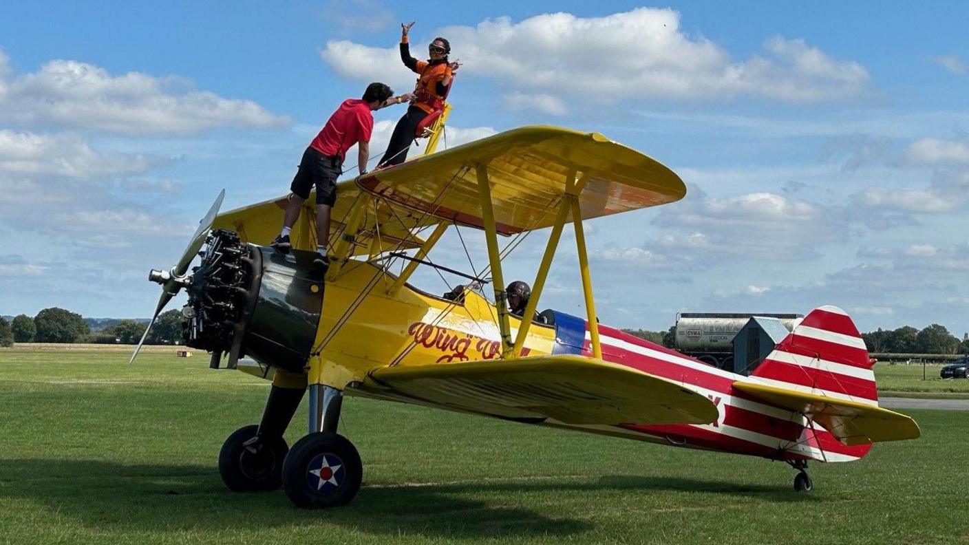 Lucy Sladen ahead of the wingwalk