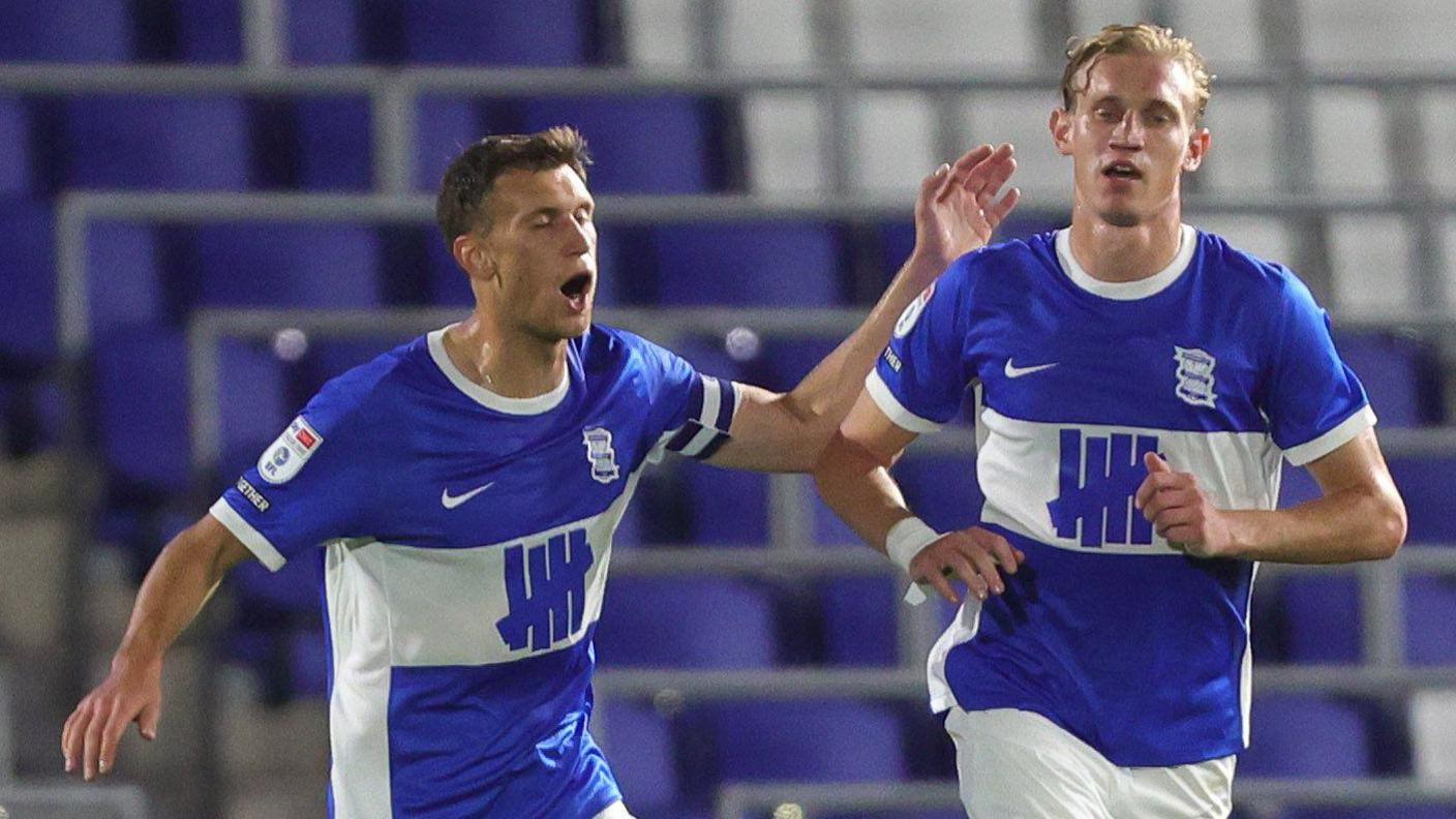 Christoph Klarer celebrates his equaliser