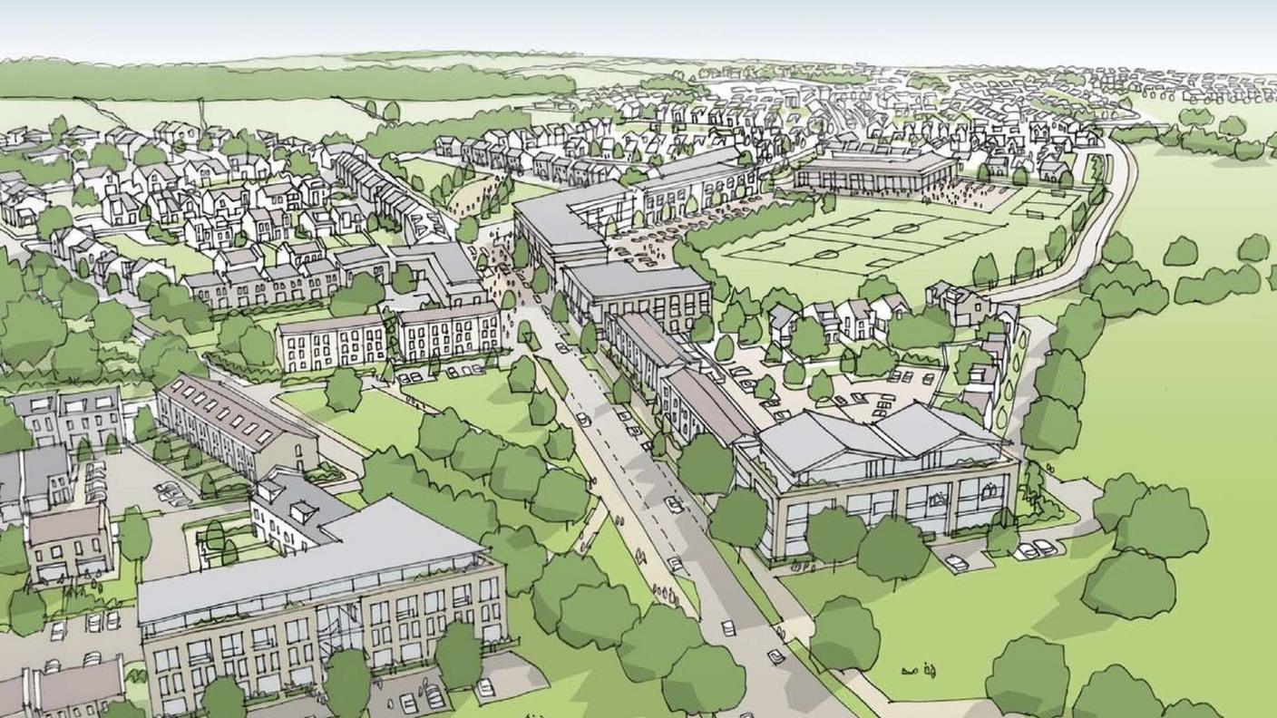 Artist's impression of Graven Hill development