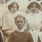 Edith Cavell with trainee nurses at her Brussels school (Cavell Nursing Trust)